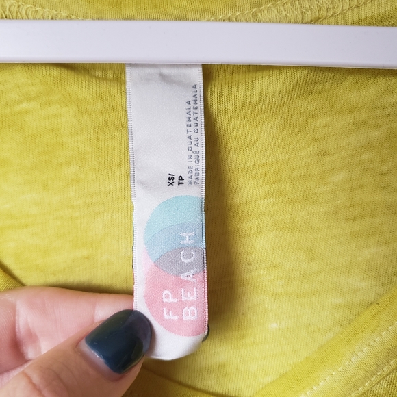Yellow Free People Beach Tee - Picture 3 of 4